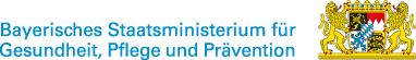 Logo Bayerisches Staatsministerium für Gesundheit, Pflege und Prävention